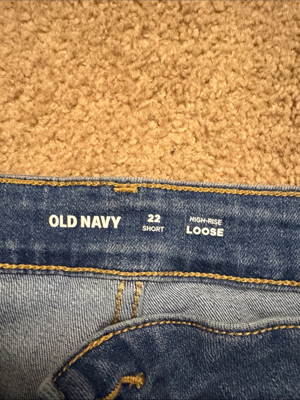 Old Navy Women’s high rise loose blue jeans - Picture 2 of 6